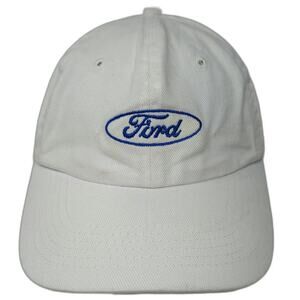 Falcon Baseball Cap White One Size Ford Logo Got Ford Embroidered Slideback Hat